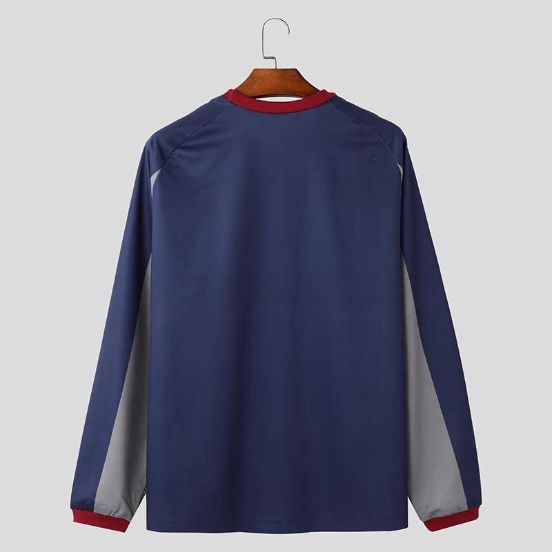 (image for) INCERUN Mens Slogan Print Long Sleeve T-Shirt Casual Loose Fit Tee Crew Neck Top Spring Fall S-5XL